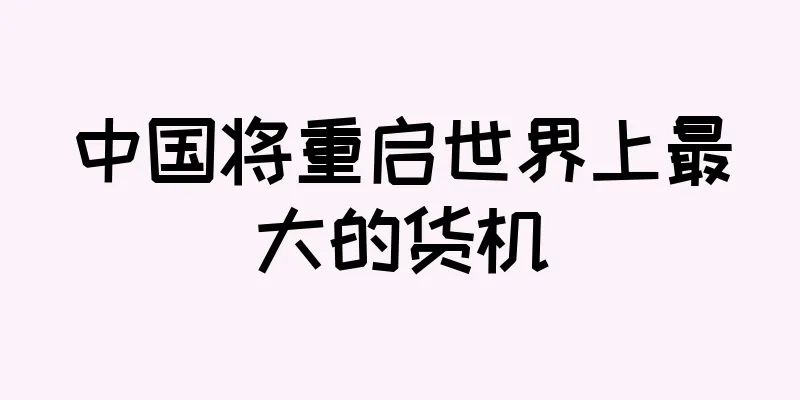 中国将重启世界上最大的货机