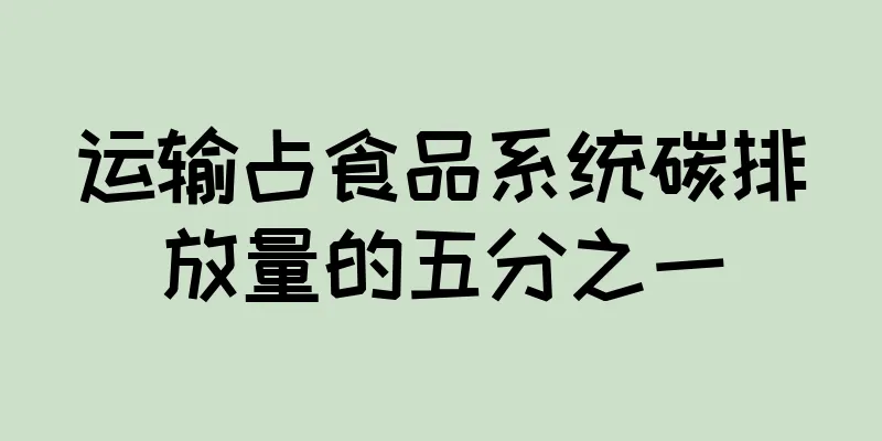 运输占食品系统碳排放量的五分之一