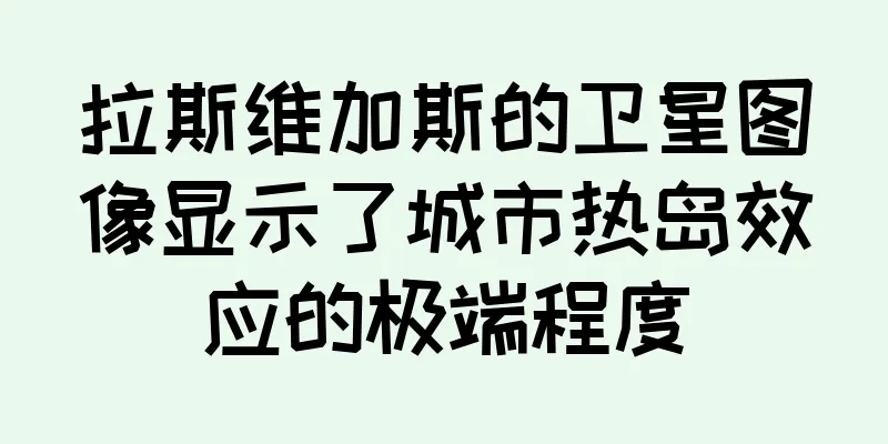拉斯维加斯的卫星图像显示了城市热岛效应的极端程度