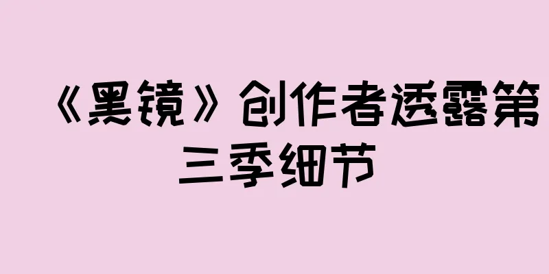 《黑镜》创作者透露第三季细节