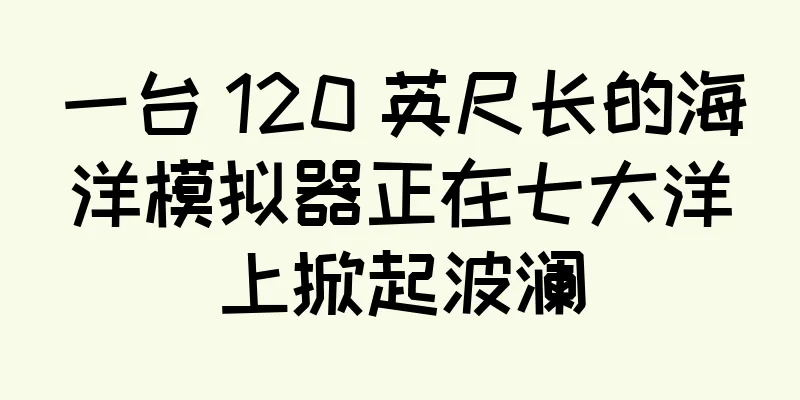 一台 120 英尺长的海洋模拟器正在七大洋上掀起波澜