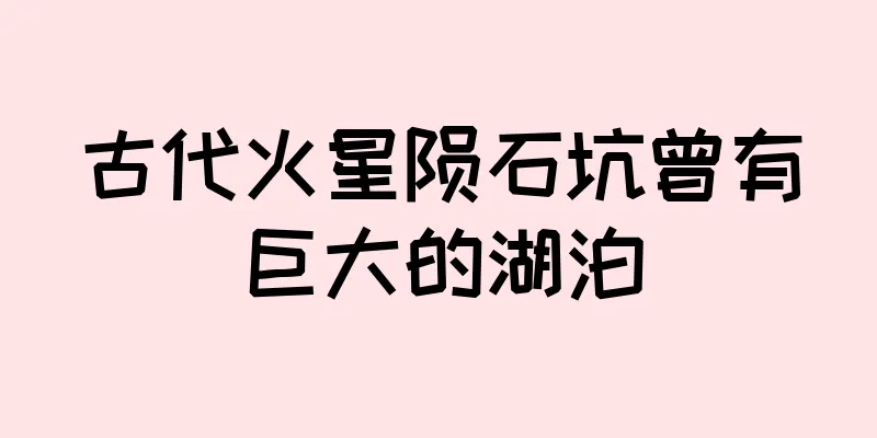 古代火星陨石坑曾有巨大的湖泊