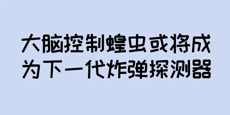大脑控制蝗虫或将成为下一代炸弹探测器