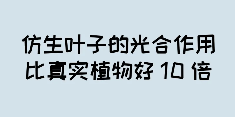仿生叶子的光合作用比真实植物好 10 倍