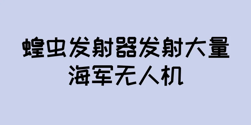 蝗虫发射器发射大量海军无人机