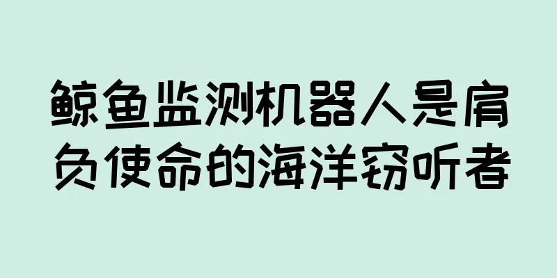 鲸鱼监测机器人是肩负使命的海洋窃听者