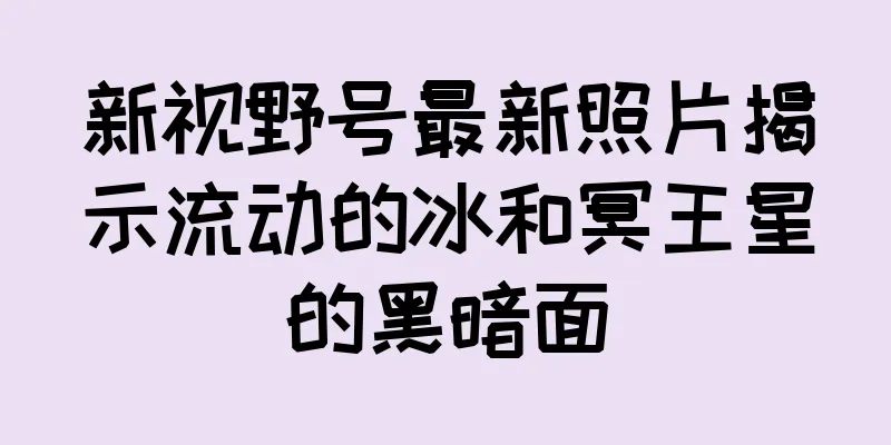 新视野号最新照片揭示流动的冰和冥王星的黑暗面