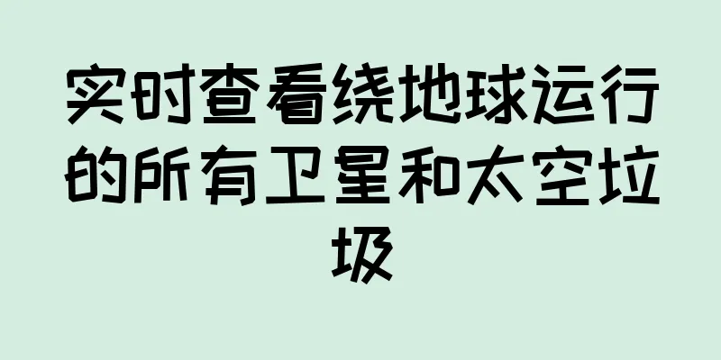 实时查看绕地球运行的所有卫星和太空垃圾