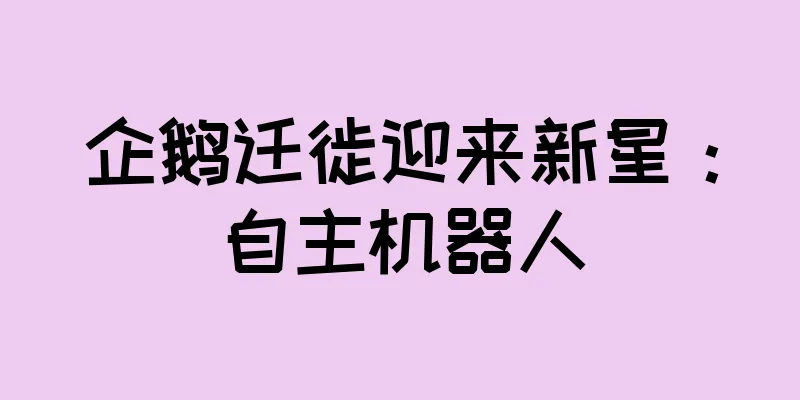 企鹅迁徙迎来新星：自主机器人