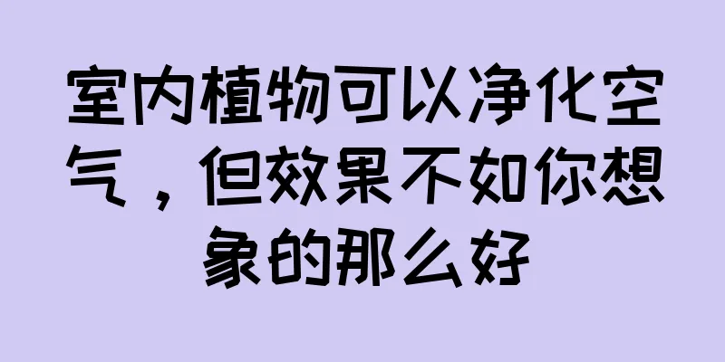 室内植物可以净化空气，但效果不如你想象的那么好