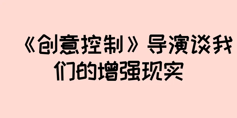 《创意控制》导演谈我们的增强现实