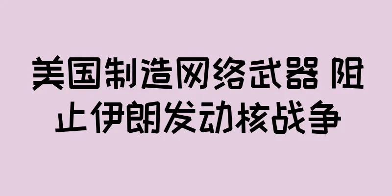 美国制造网络武器 阻止伊朗发动核战争
