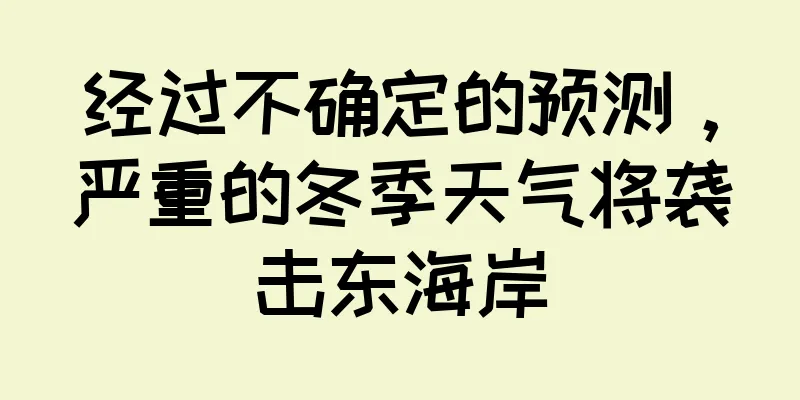 经过不确定的预测，严重的冬季天气将袭击东海岸