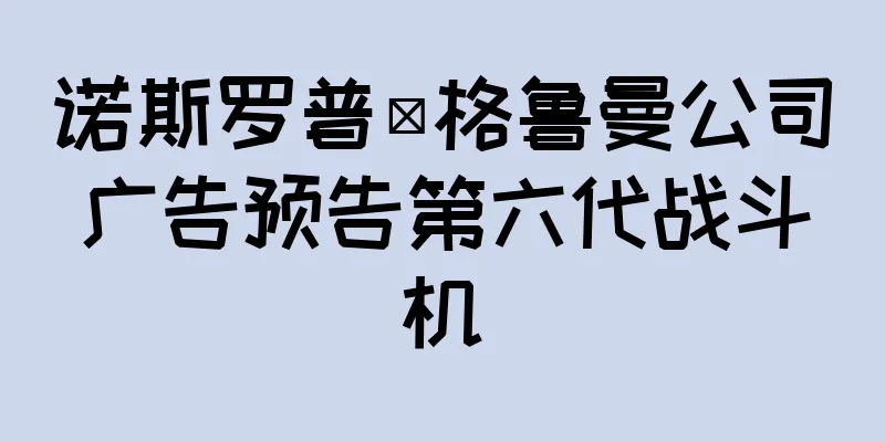诺斯罗普·格鲁曼公司广告预告第六代战斗机