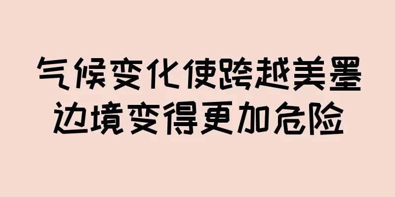 气候变化使跨越美墨边境变得更加危险