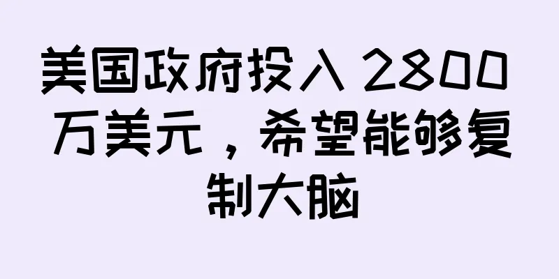 美国政府投入 2800 万美元，希望能够复制大脑