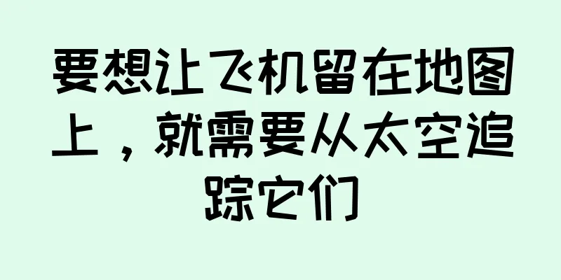 要想让飞机留在地图上，就需要从太空追踪它们