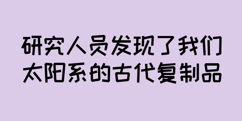 研究人员发现了我们太阳系的古代复制品