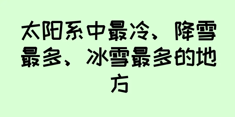 太阳系中最冷、降雪最多、冰雪最多的地方