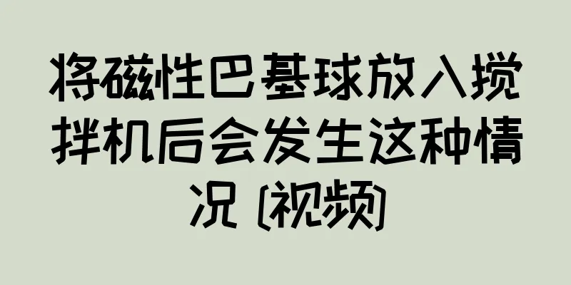 将磁性巴基球放入搅拌机后会发生这种情况 [视频]