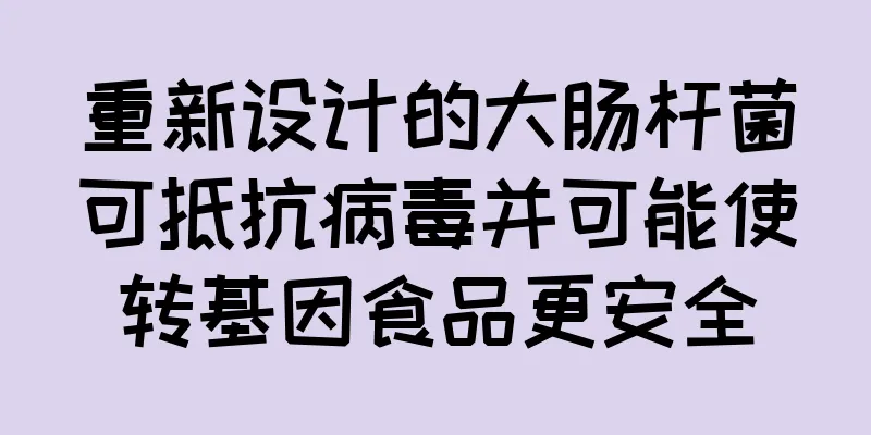重新设计的大肠杆菌可抵抗病毒并可能使转基因食品更安全