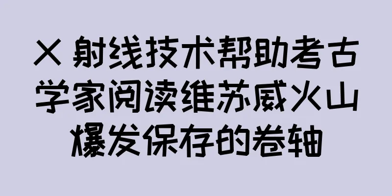 X 射线技术帮助考古学家阅读维苏威火山爆发保存的卷轴