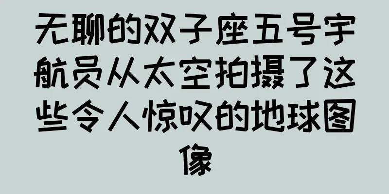 无聊的双子座五号宇航员从太空拍摄了这些令人惊叹的地球图像