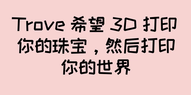 Trove 希望 3D 打印你的珠宝，然后打印你的世界