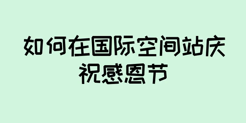 如何在国际空间站庆祝感恩节