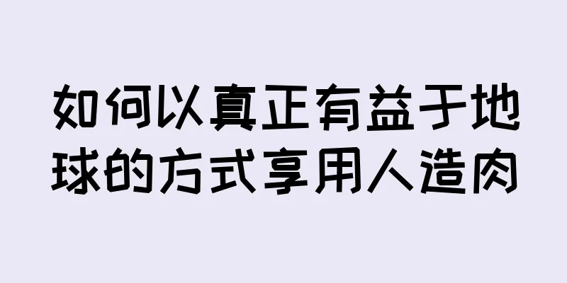 如何以真正有益于地球的方式享用人造肉