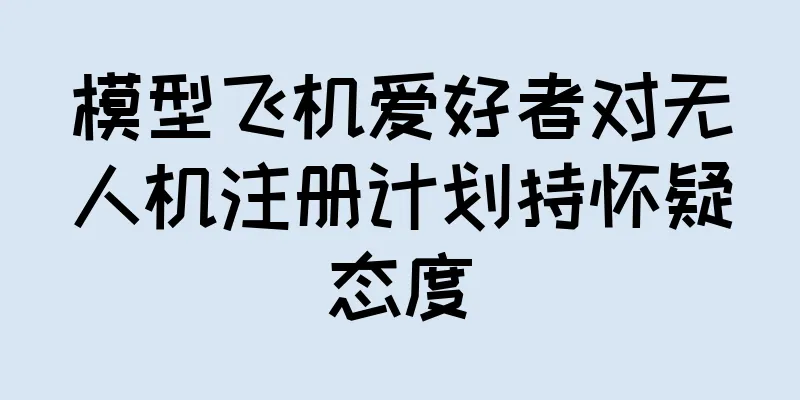 模型飞机爱好者对无人机注册计划持怀疑态度