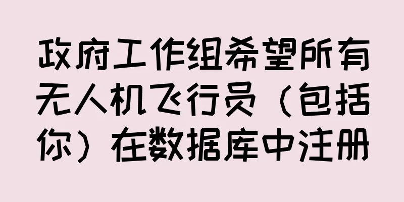 政府工作组希望所有无人机飞行员（包括你）在数据库中注册