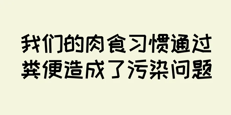 我们的肉食习惯通过粪便造成了污染问题