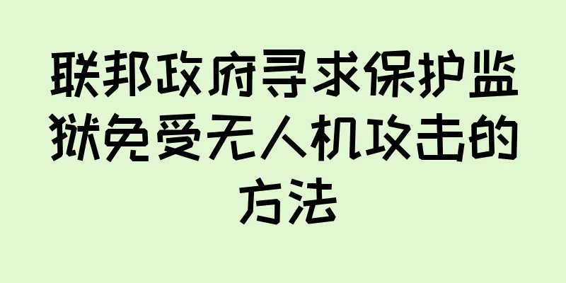 联邦政府寻求保护监狱免受无人机攻击的方法