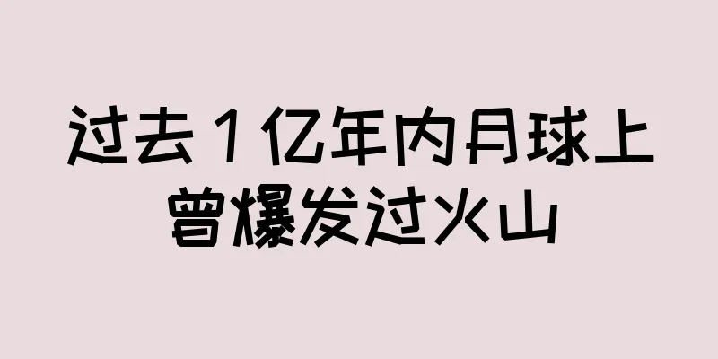 过去 1 亿年内月球上曾爆发过火山