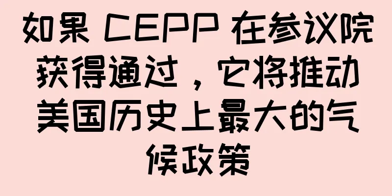 如果 CEPP 在参议院获得通过，它将推动美国历史上最大的气候政策