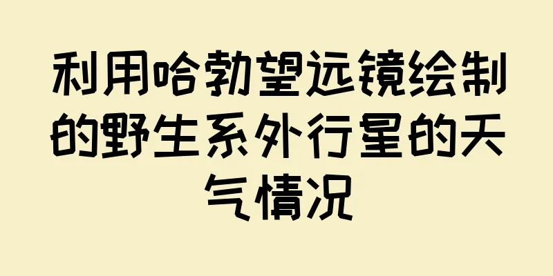 利用哈勃望远镜绘制的野生系外行星的天气情况
