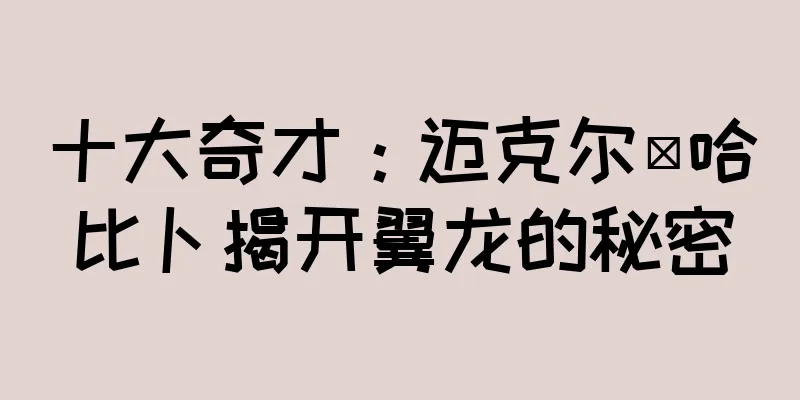 十大奇才：迈克尔·哈比卜揭开翼龙的秘密