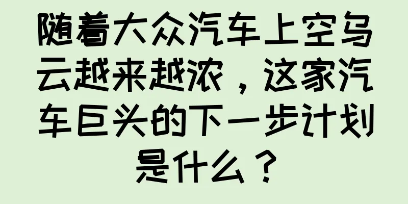随着大众汽车上空乌云越来越浓，这家汽车巨头的下一步计划是什么？