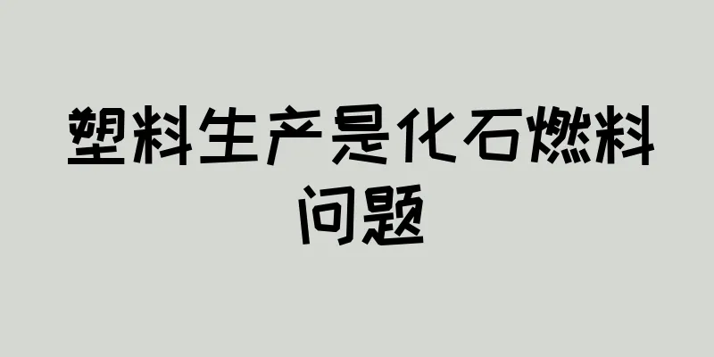 塑料生产是化石燃料问题