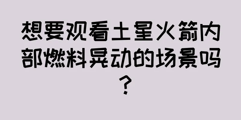 想要观看土星火箭内部燃料晃动的场景吗？
