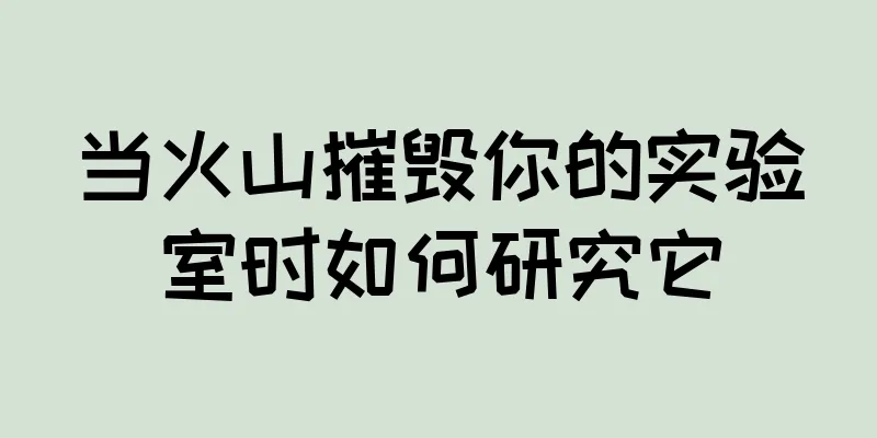 当火山摧毁你的实验室时如何研究它