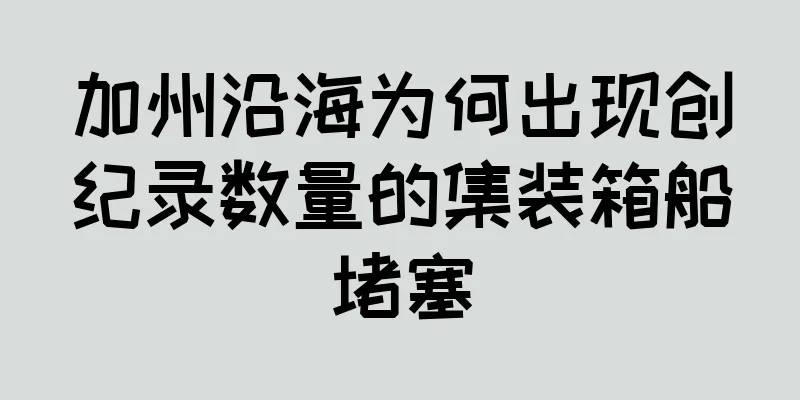 加州沿海为何出现创纪录数量的集装箱船堵塞