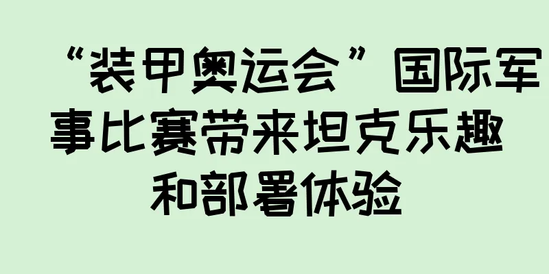 “装甲奥运会”国际军事比赛带来坦克乐趣和部署体验