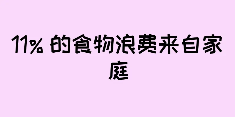 11% 的食物浪费来自家庭