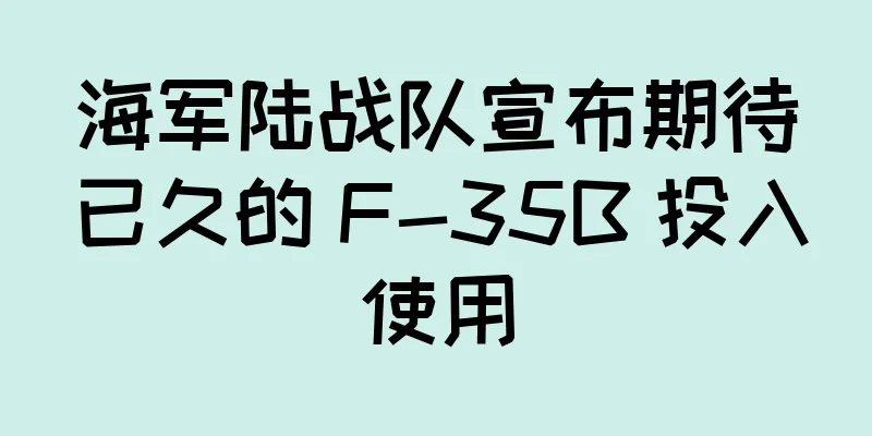 海军陆战队宣布期待已久的 F-35B 投入使用
