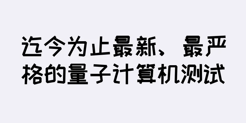 迄今为止最新、最严格的量子计算机测试