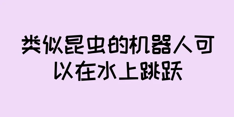 类似昆虫的机器人可以在水上跳跃
