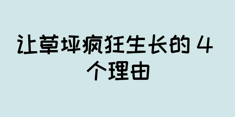 让草坪疯狂生长的 4 个理由