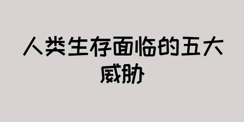人类生存面临的五大威胁